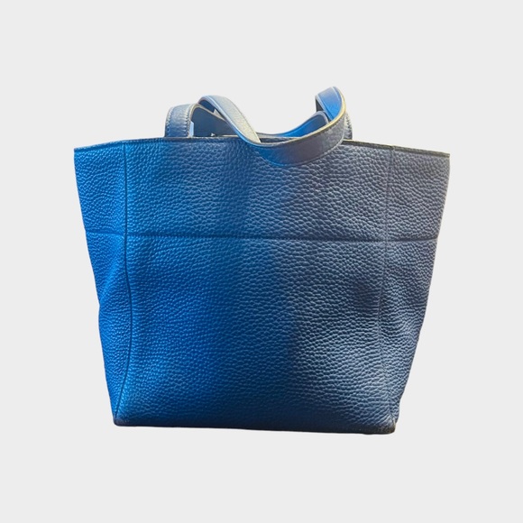 Prada Vitello Daino Open Tote Mini in Blue - Picture 6 of 11